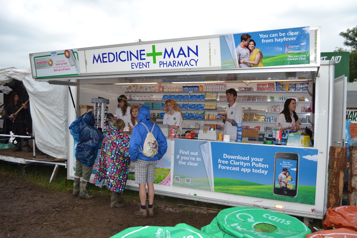 Rain or shine, the pharmacy remains open ready to aid customers.